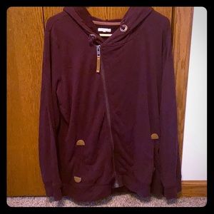 Woman’s hooded jacket.